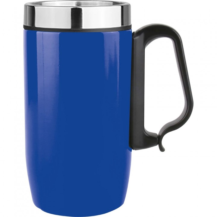 250 ml Lacivert Metal Kulplu Termos Bardak – Kurumsal Lazer Baskılı Kupa
